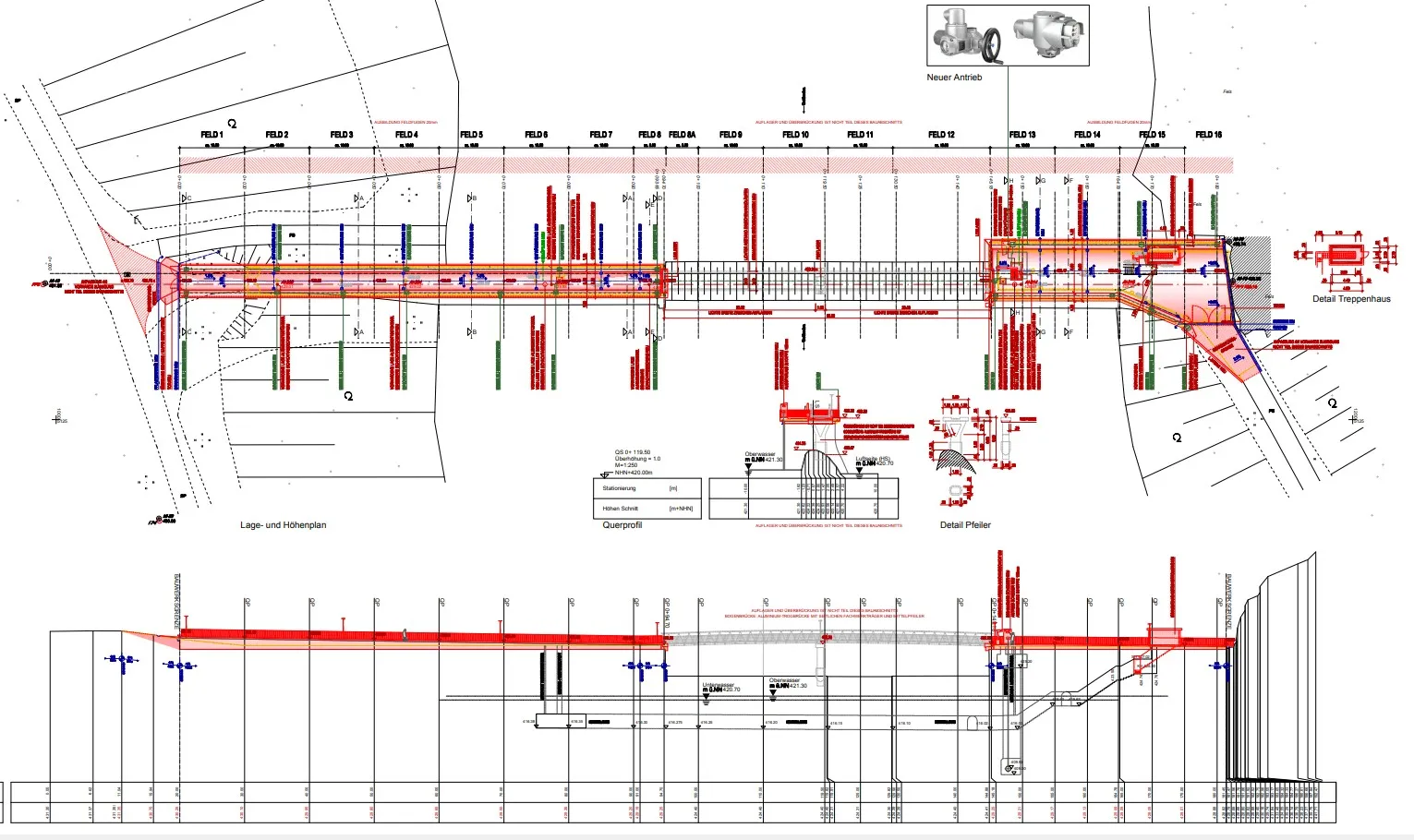 Vorsperre Gottleuba - Mauerkrone